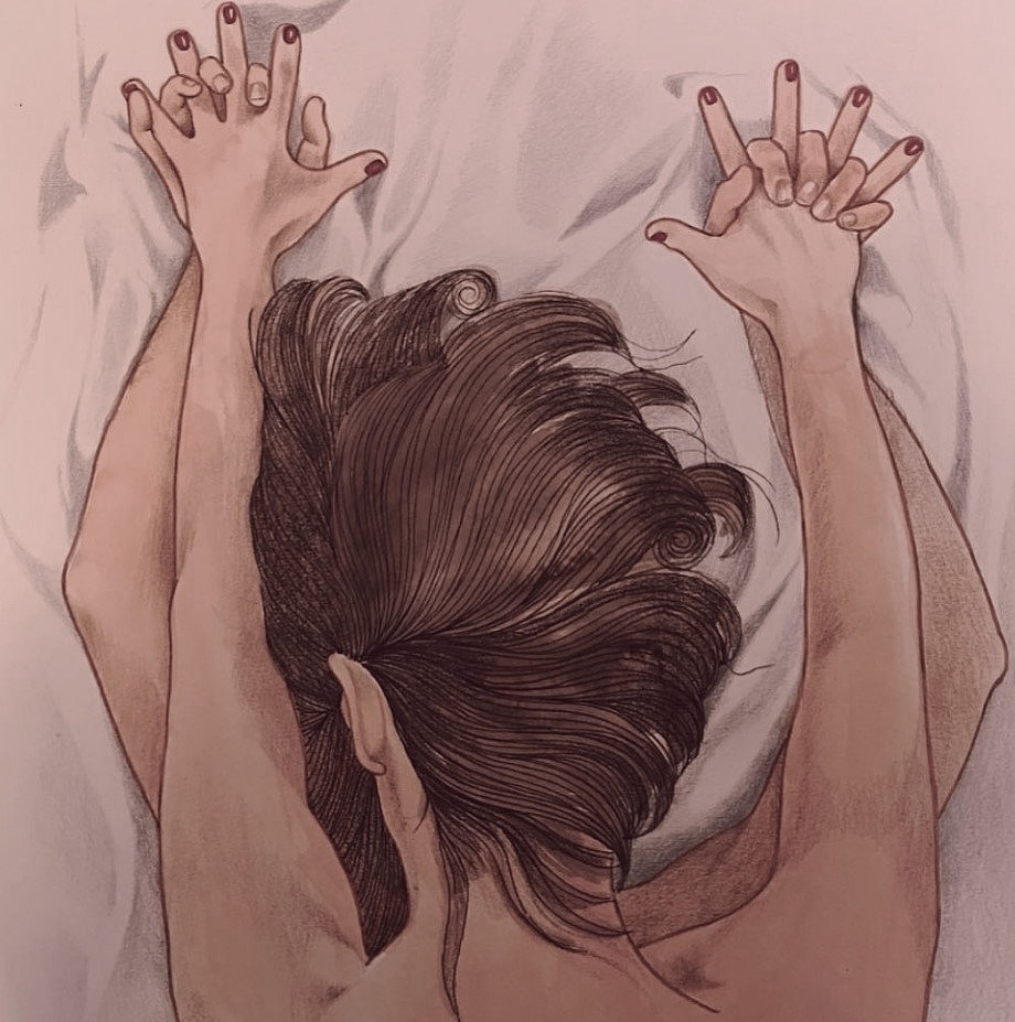 couple having sex in a bed couple - sex