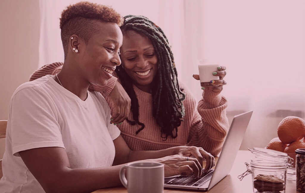 lesbian couple - of color